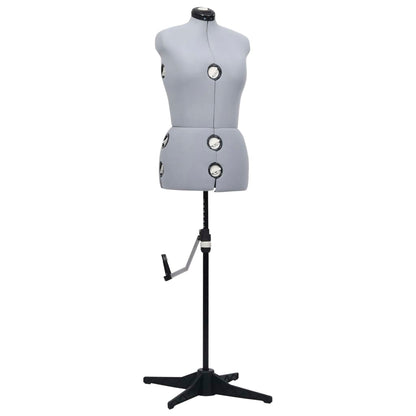 Schneiderpuppe Verstellbar Weiblich Grau M Größe 40-46, vidaXL, 1