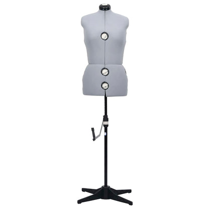 Schneiderpuppe Verstellbar Weiblich Grau M Größe 40-46, vidaXL, 3