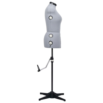 Schneiderpuppe Verstellbar Weiblich Grau M Größe 40-46, vidaXL, 4