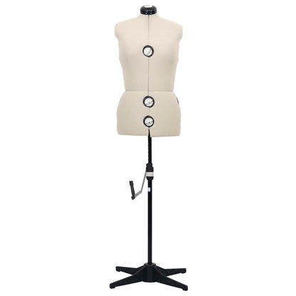 Schneiderpuppe Verstellbar Weiblich Creme M Größe 40-46, vidaXL, 3