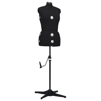 Schneiderpuppe Verstellbar Weiblich Schwarz M Größe 40-46, vidaXL, 1