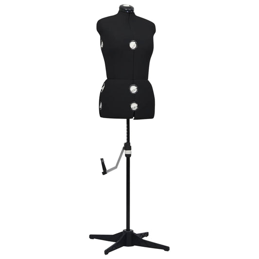 Schneiderpuppe Verstellbar Weiblich Schwarz M Größe 40-46, vidaXL, 1