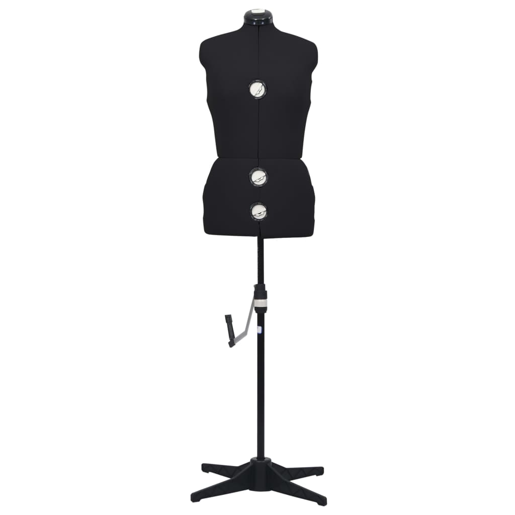Schneiderpuppe Verstellbar Weiblich Schwarz M Größe 40-46, vidaXL, 3
