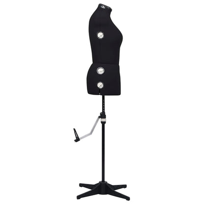 Schneiderpuppe Verstellbar Weiblich Schwarz M Größe 40-46, vidaXL, 4