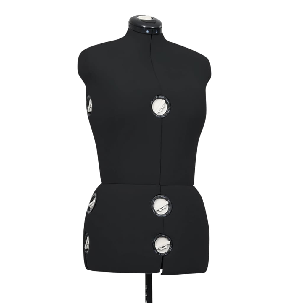 Schneiderpuppe Verstellbar Weiblich Schwarz M Größe 40-46, vidaXL, 5