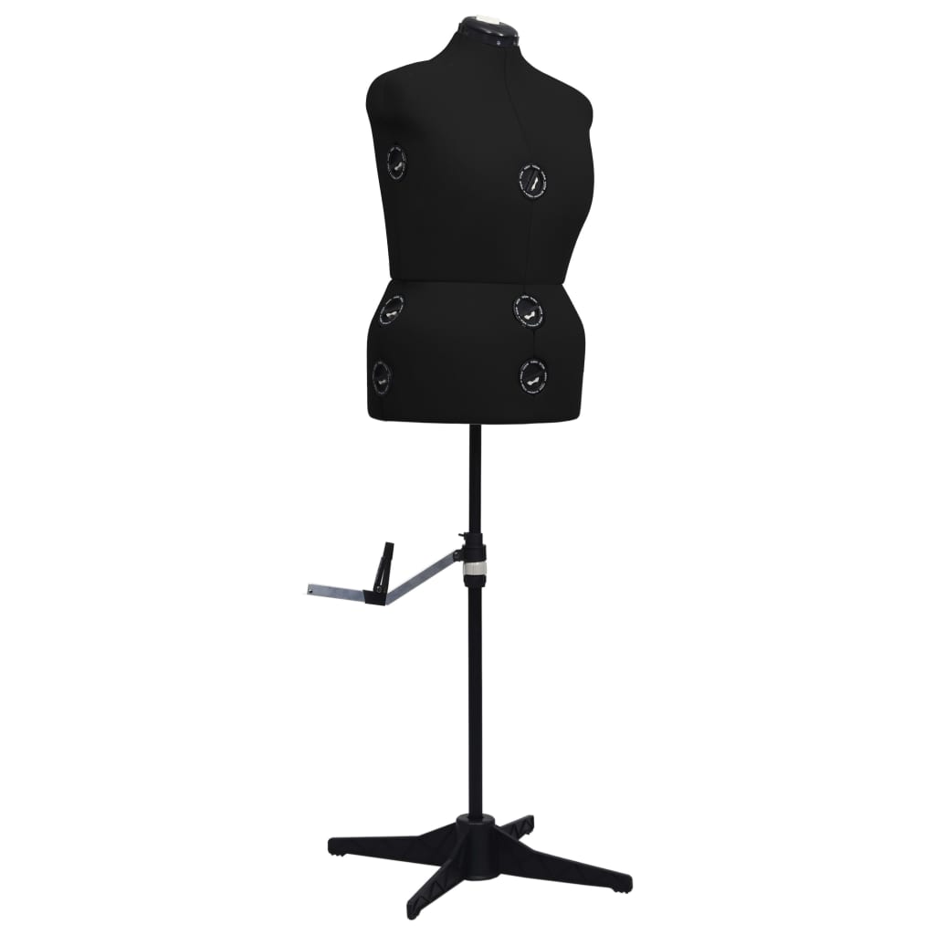 Schneiderpuppe Verstellbar Weiblich Schwarz L Größe 44-50, vidaXL, 1