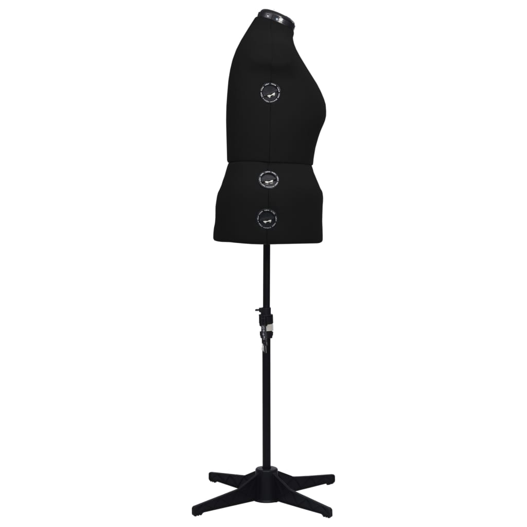 Schneiderpuppe Verstellbar Weiblich Schwarz L Größe 44-50, vidaXL, 3