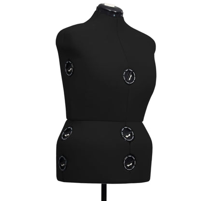 Schneiderpuppe Verstellbar Weiblich Schwarz L Größe 44-50, vidaXL, 4