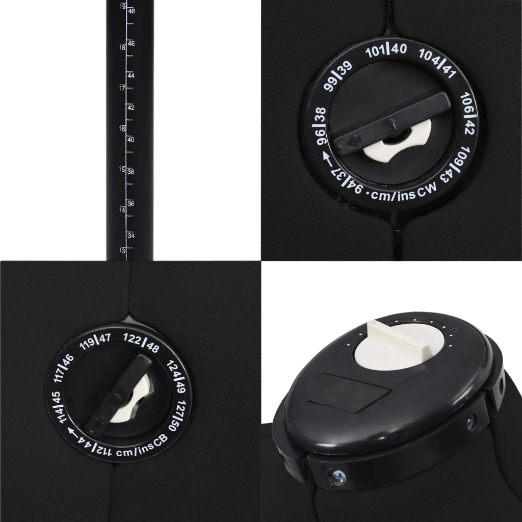 Schneiderpuppe Verstellbar Weiblich Schwarz L Größe 44-50, vidaXL, 6