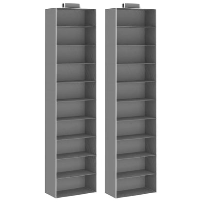 Hängeaufbewahrung für Schränke 2 Stk. mit 10 Fächern Stoff, vidaXL, 1