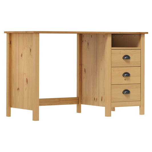 vidaXL - Schreibtisch Hill mit 3 Schubladen 120×50×74 cm Kiefernholz