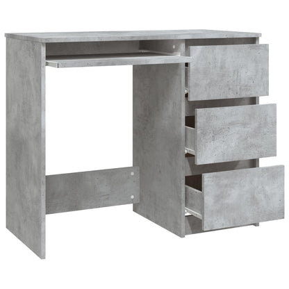 vidaXL - Schreibtisch Betongrau 90x45x76 cm Holzwerkstoff