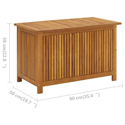 vidaXL Gartenbox 90x50x58 cm Massivholz Akazie