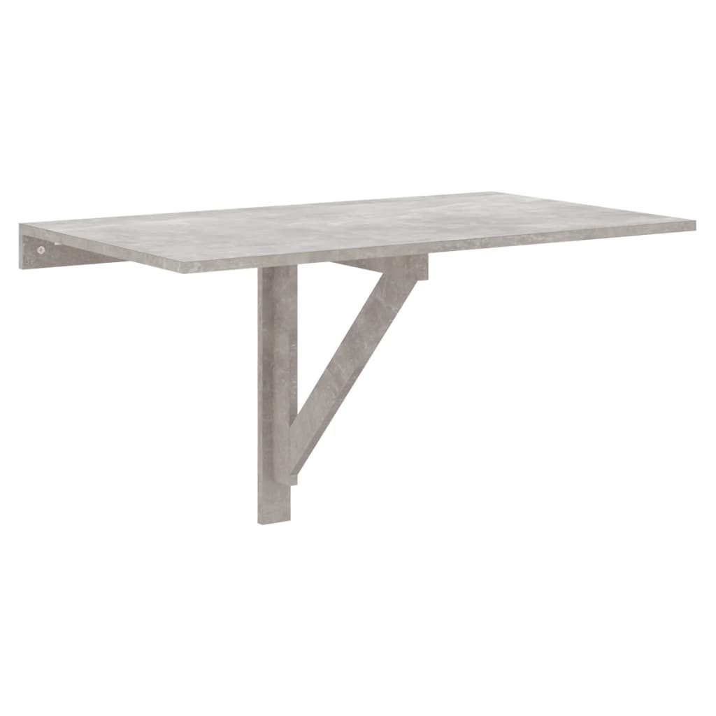 vidaXL - Wand-Klapptisch Betongrau 100x60x56 cm Holzwerkstoff