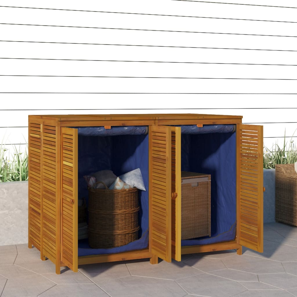 vidaXL Gartenbox 140x87x104 cm Massivholz Akazie