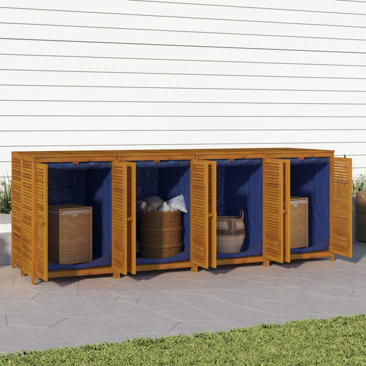 vidaXL Gartenbox 280x87x104 cm Massivholz Akazie