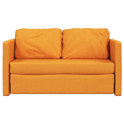 vidaXL Bodensofa mit Schlaffunktion Dunkelgelb 112x174x55 cm Stoff