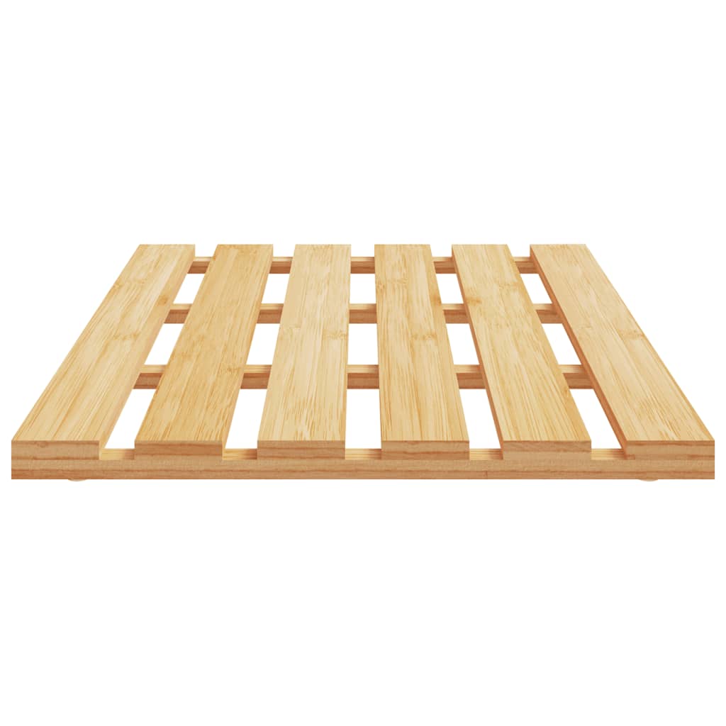 Badematte Holz, 54x36 cm, Duscheinlage, Badvorleger holz, Badteppich, Langlebiges Material Bambus , Lackbehandlung, vidaXL, 4