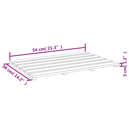 Badematte Holz, 54x36 cm, Duscheinlage, Badvorleger holz, Badteppich, Langlebiges Material Bambus , Lackbehandlung, vidaXL, 6