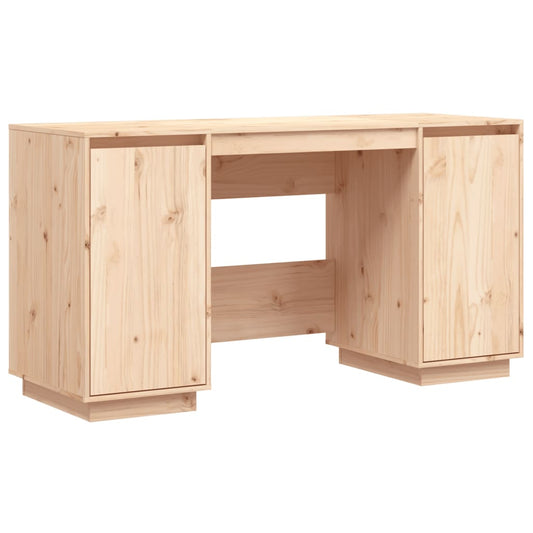 vidaXL - Schreibtisch 140x50x75 cm Massivholz Kiefer