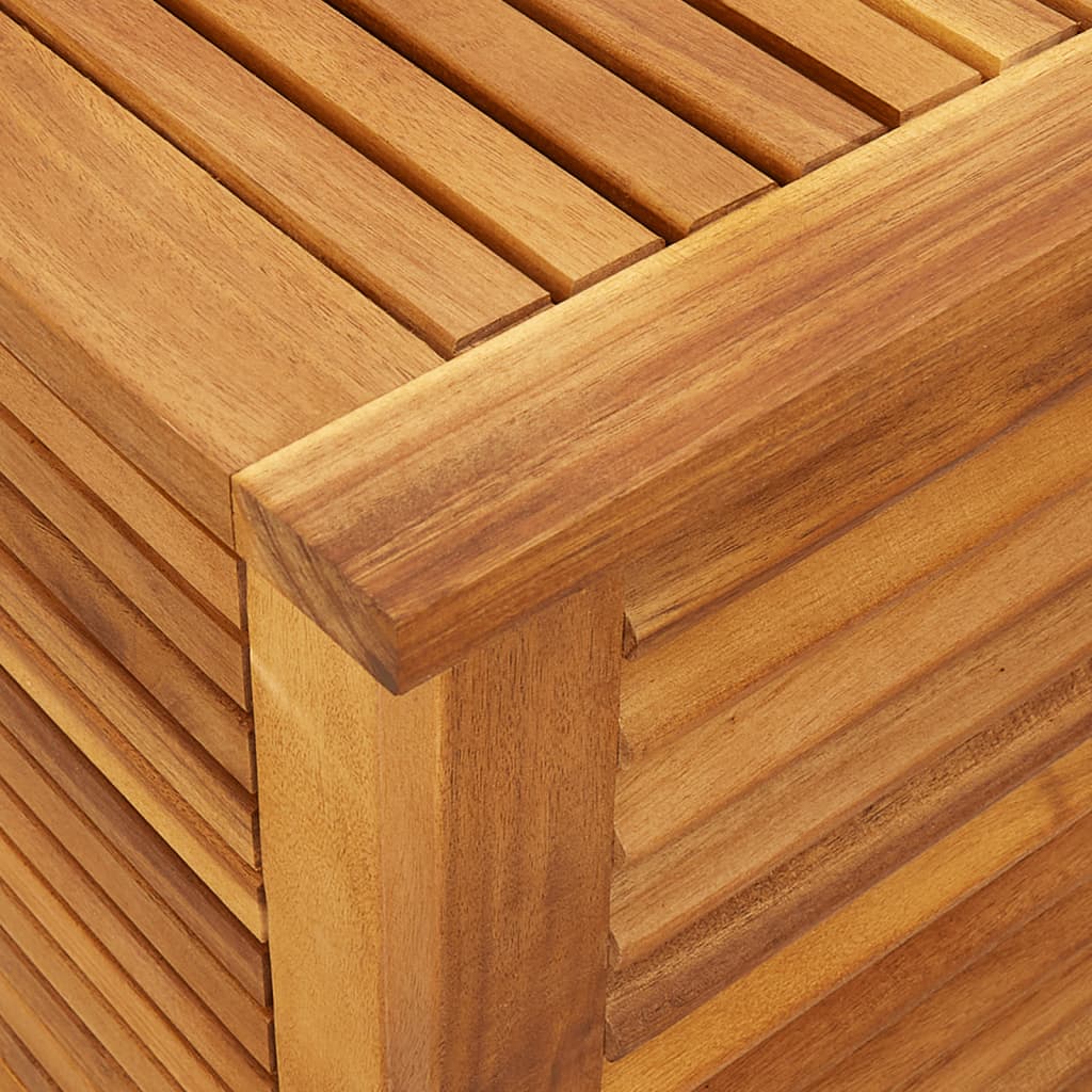 vidaXL Gartenbox mit Lüftungsschlitzen 113x50x56 cm Massivholz Akazie