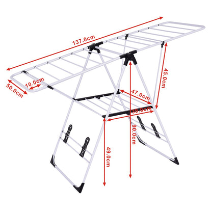 Wäscheständer, Wäschetrockner, Wäscheständer Platzsparend, Flügelwäschetrockner, Wäscheständer Klappbar, Costway, 7