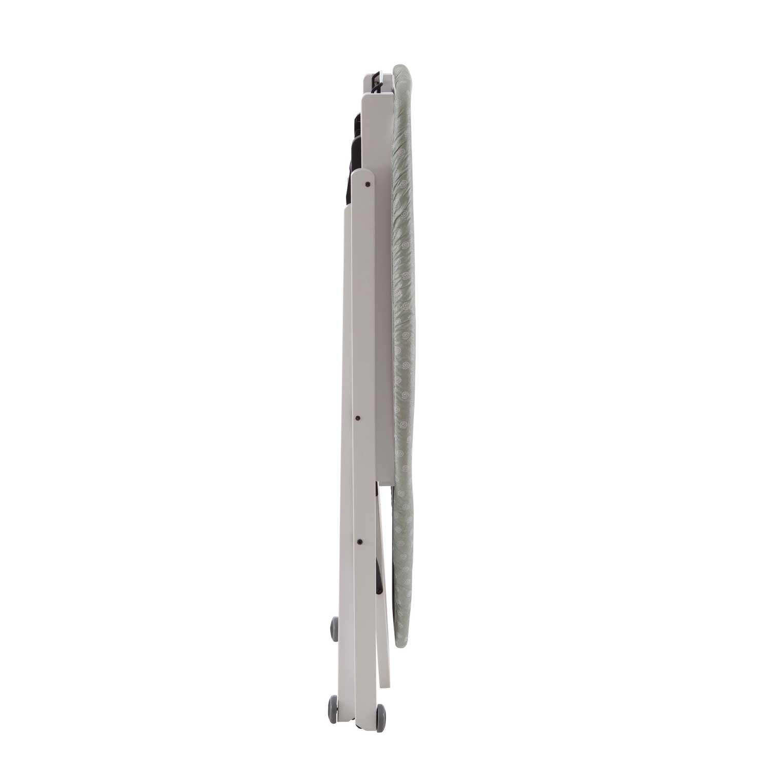 Bügeltisch, Bügeltisch höhenverstellbar: 84-88-91-93 cm, Räder an der Basis, verschiebbarer Bügeleisenhalter, STIROCOMODO, 4