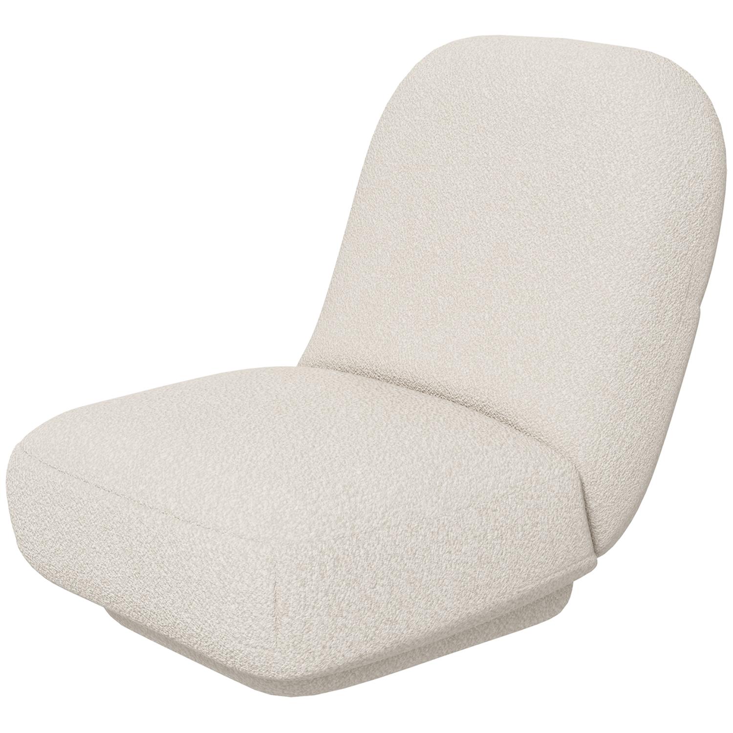 HOMCOM Bodensessel Bodenstuhl & Bodensofa in Samtoptik Meditationsstuhl Lazy Sofa für Wohnzimmer Creme