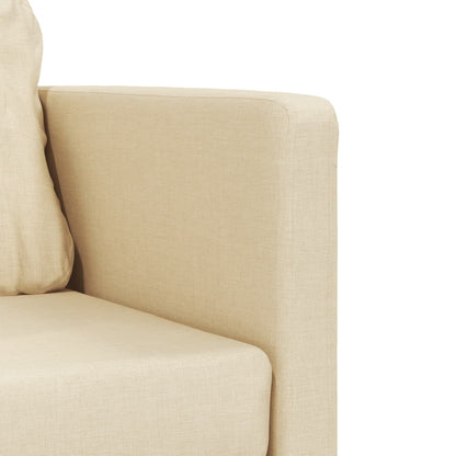 Bodensofa, Boden Sofa, Bodencouch, Bodensofa mit Schlaffunktion, Bodensofa klappbar, Stoff, Creme, vidaXL, 7