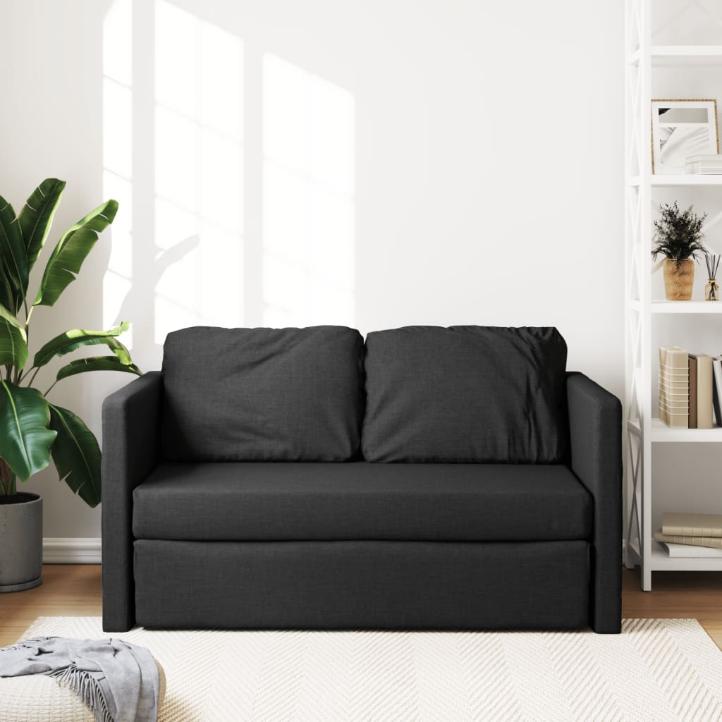 Bodensofa, Boden Sofa, Bodencouch, Bodensofa mit Schlaffunktion, Bodensofa klappbar, Stoff, Schwarz, vidaXL, 11