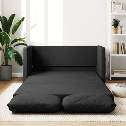 Bodensofa, Boden Sofa, Bodencouch, Bodensofa mit Schlaffunktion, Bodensofa klappbar, Stoff, Schwarz, vidaXL, 2
