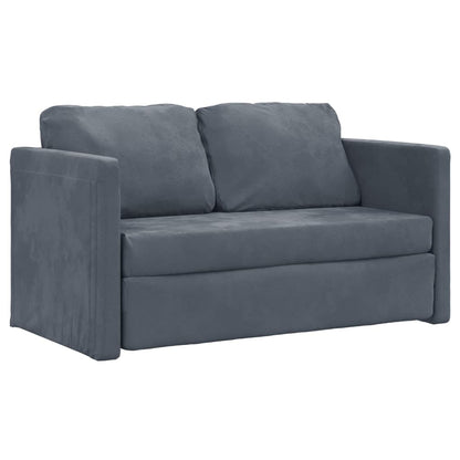 Bodensofa, Boden sofa, Bodencouch, Bodensofa mit Schlaffunktion, Bodensofa klappbar, Samt, Dunkelgrau, vidaXL, 1