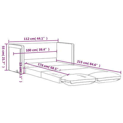 Bodensofa, Boden sofa, Bodencouch, Bodensofa mit Schlaffunktion, Bodensofa klappbar, Stoff, Dunkelgrün, vidaXL, 10