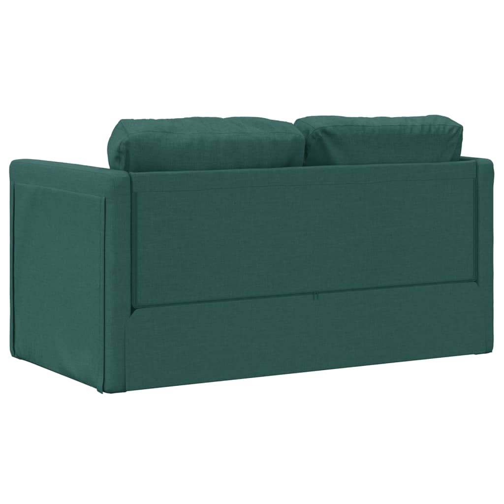 Bodensofa, Boden sofa, Bodencouch, Bodensofa mit Schlaffunktion, Bodensofa klappbar, Stoff, Dunkelgrün, vidaXL, 6