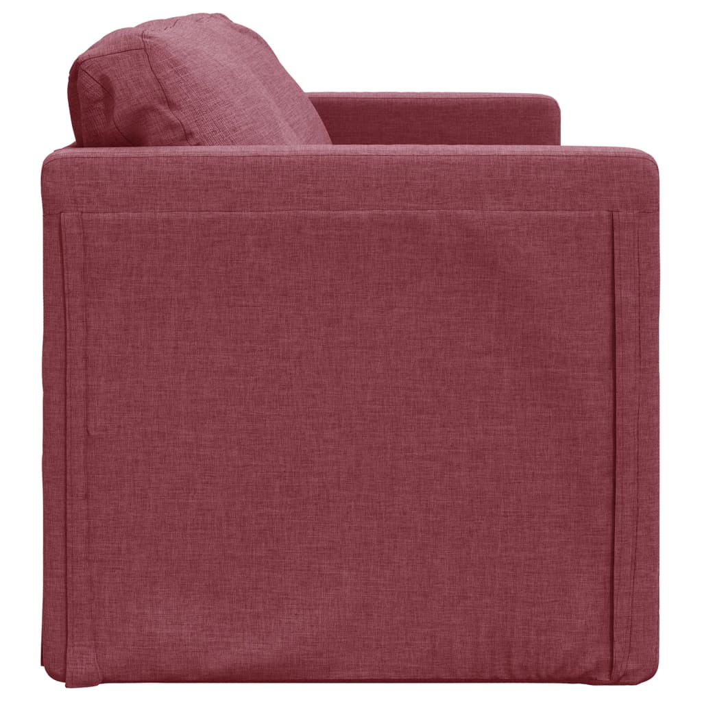 Bodensofa, Boden sofa, Bodencouch, Bodensofa mit Schlaffunktion, Bodensofa klappbar, Stoff, Weinrot, vidaXL, 5