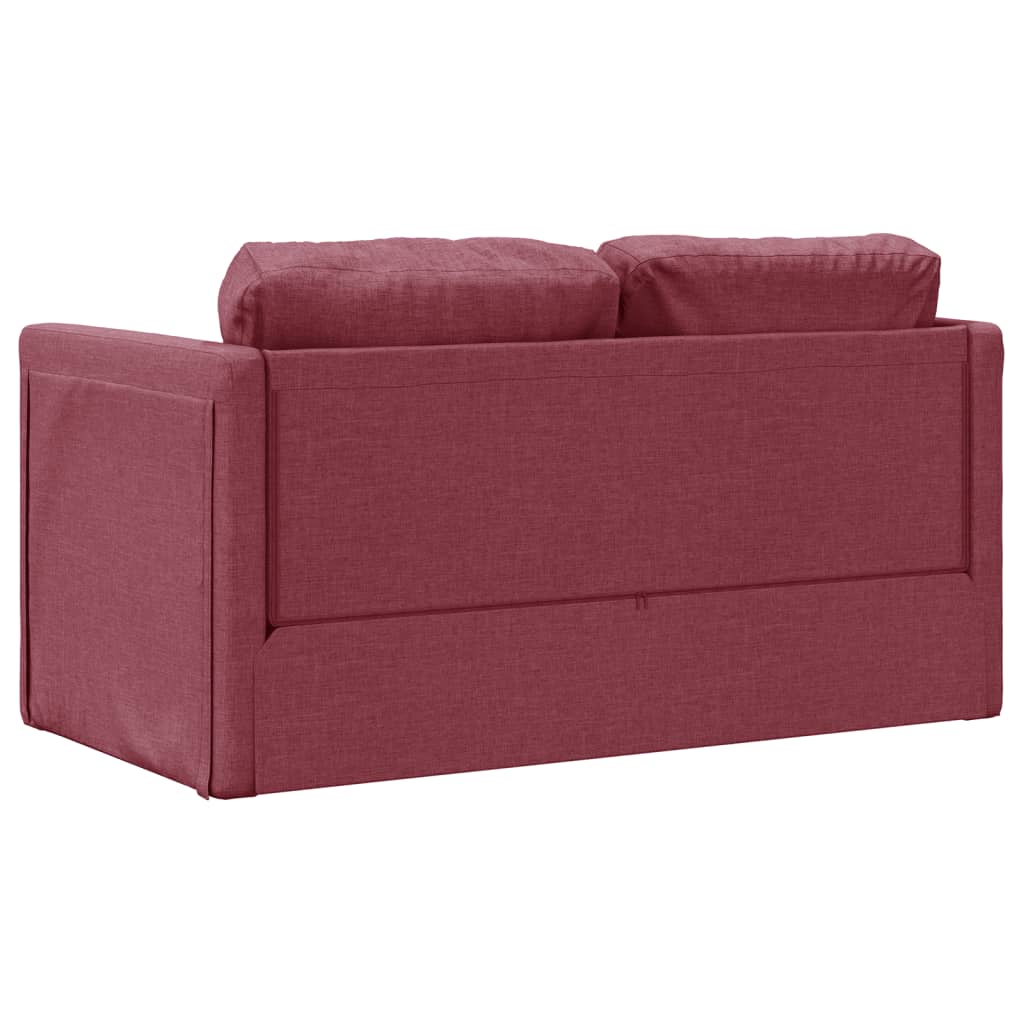 Bodensofa, Boden sofa, Bodencouch, Bodensofa mit Schlaffunktion, Bodensofa klappbar, Stoff, Weinrot, vidaXL, 6