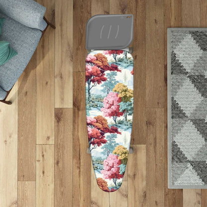 Bügelbrettbezug XL, 140×55 cm – Zweischicht-Bügeltischbezug aus Bio-Baumwolle & dickem Molton, mit Clip, Made in Italy, Colombo Autumn Vibes, 1