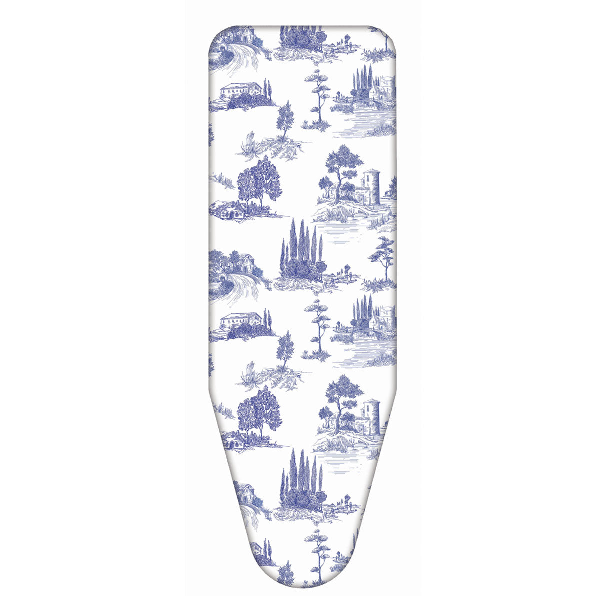 Bügelbrettbezug XL, 140×55 cm – Zweischicht-Bügeltischbezug aus Bio-Baumwolle & dickem Molton, mit Clip, Made in Italy, Colombo Tuscan Summer, 4