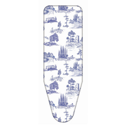 Bügelbrettbezug XL, 140×55 cm – Zweischicht-Bügeltischbezug aus Bio-Baumwolle & dickem Molton, mit Clip, Made in Italy, Colombo Tuscan Summer, 4