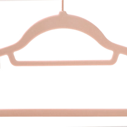 Kleiderbügel Samt, 30er Set, Hosenbügel, 43,5cm, Samtbügel, mit Stange für Krawatten, Roségold-Rosa, SONGMICS, 5
