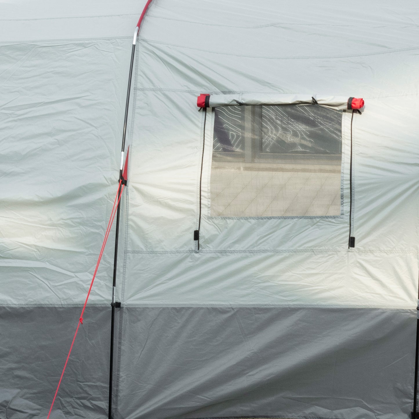 Camping Zelt, Tunnelzelt 8-Personen, Stabile Zelt, mit Schlafkabine, Wohnzimmer, Tragetasche, PU 2000mm, Outsunny, 5