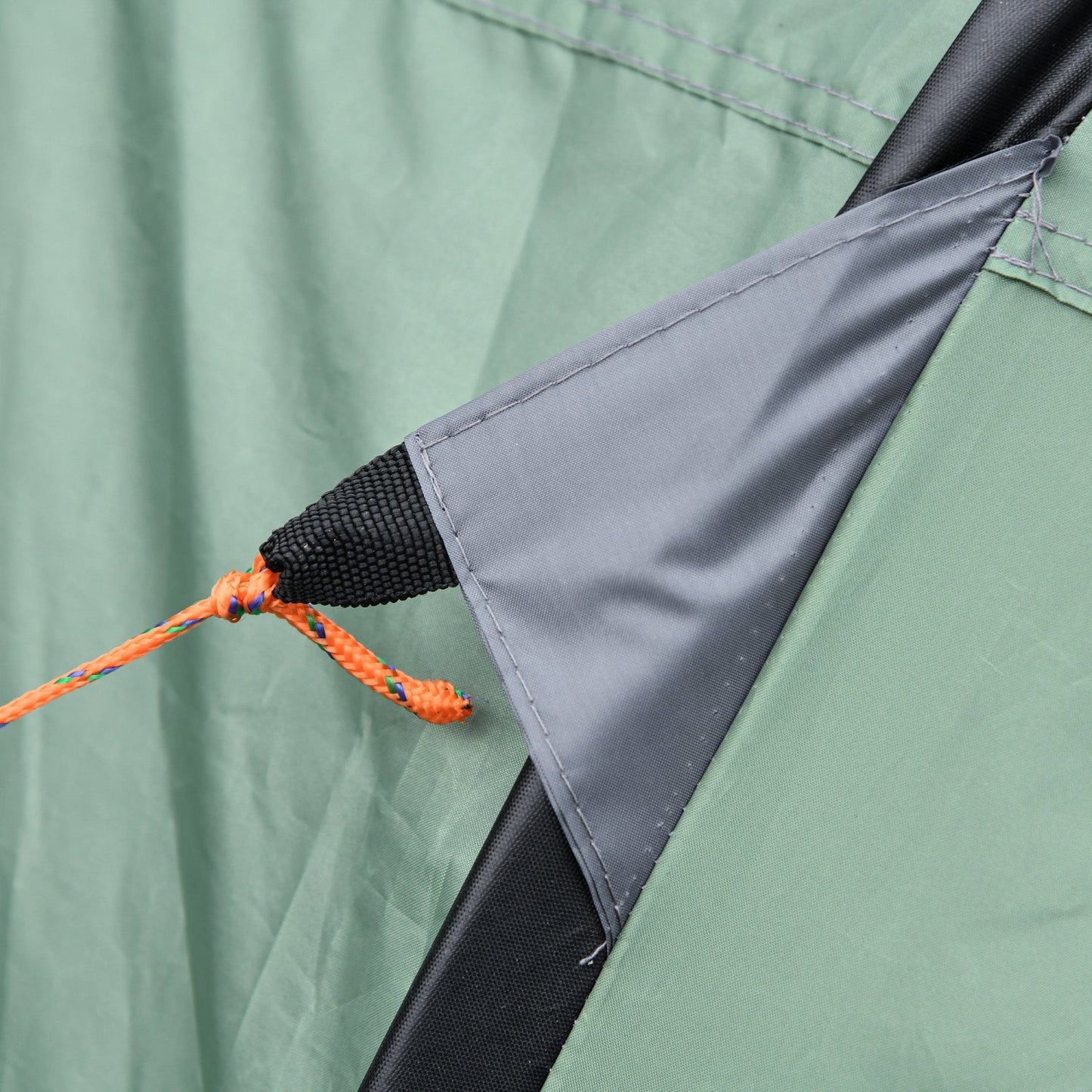 Campingzelt, Outdoor zelt, für 4-5 Personen, Kuppelzelt, mit Heringen, Polyester & B3 Gitter, Grau, Outsunny, 7