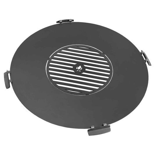 Grillplatte für Feuerschale mit Grillrost und 4 Griffen - Dia. 102cm, Cook King, Hergestellt in Europa, 2