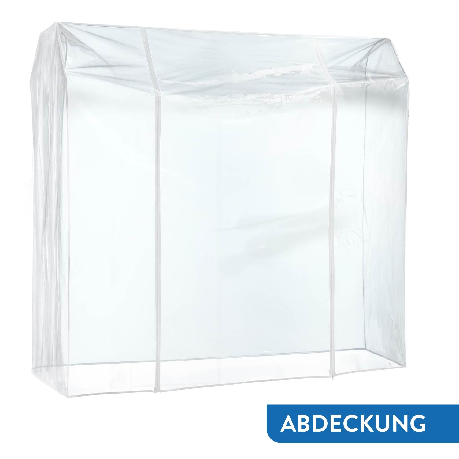 Schwerlast Kleiderständer mit Abdeckung, bis 110 Kg, auf Rädern, 2 Kleiderstangen, Verchromt Stahl, Tatkraft Denver & Safe, 5