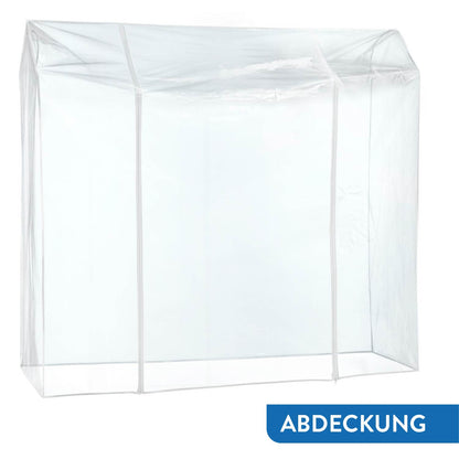 Schwerlast Kleiderständer mit Abdeckung, auf Rädern, bis 130 kg belastbar, Verstellbar, Verchromt Stahl, Tatkraft Didrik & Schild, 6