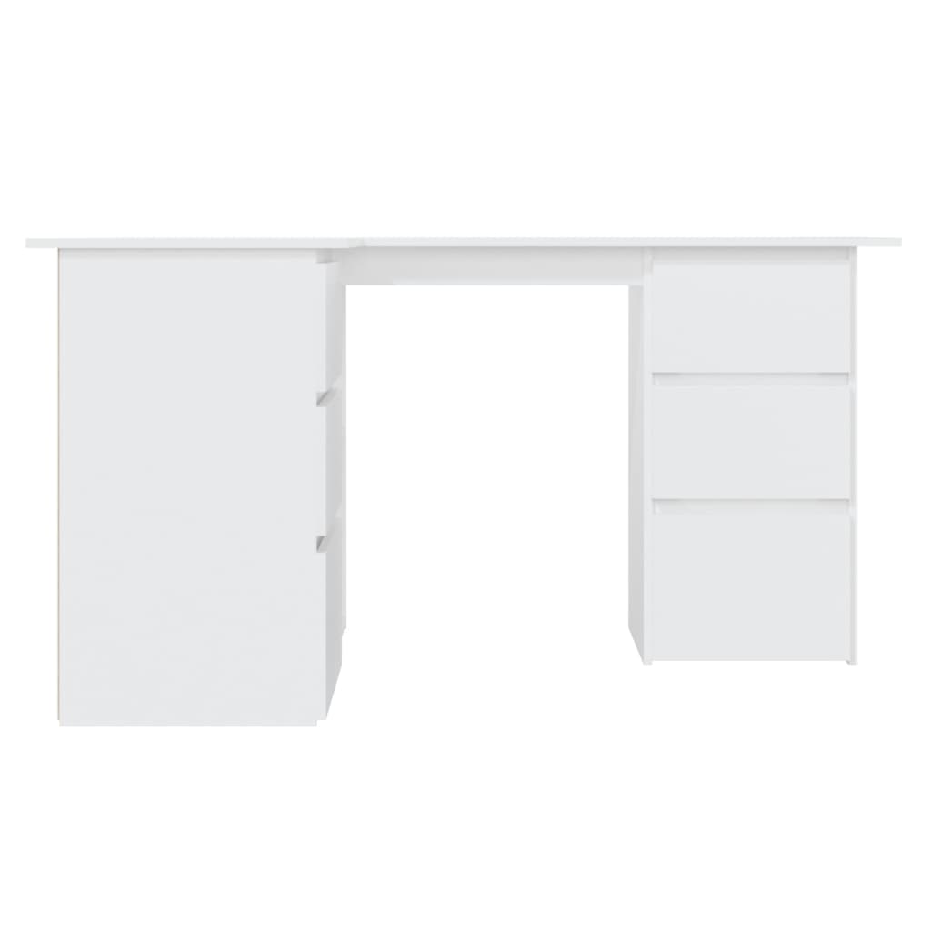 Eckschreibtisch, Schreibtisch Ecke, Schreibtisch Holz, Eck Schreibtisch, Schreibtisch L Form, Eckschreibtisch Weiß, vidaXL, 5