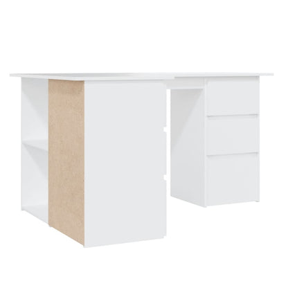 Eckschreibtisch, Schreibtisch Ecke, Schreibtisch Holz, Eck Schreibtisch, Schreibtisch L Form, Eckschreibtisch Weiß, vidaXL, 6