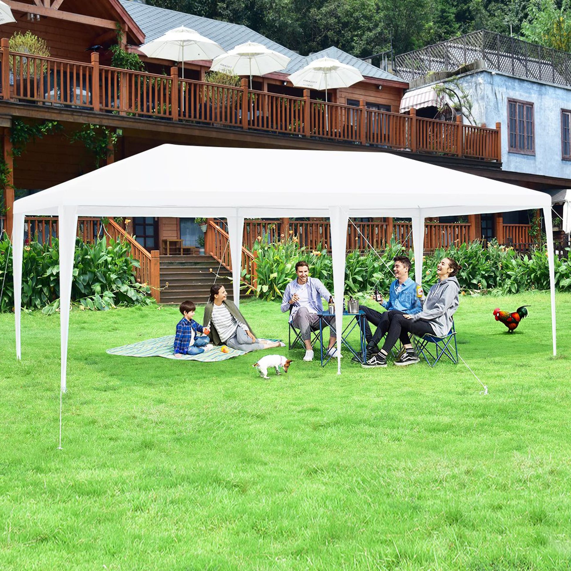 Faltpavillon, Party pavillon, 3 x 6 m, Costway –