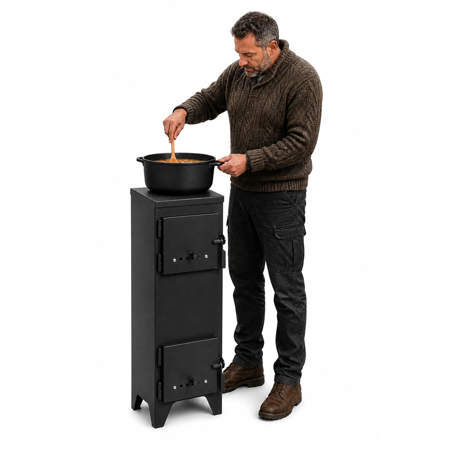Gartenofen, Campingofen mit Schamotteauskleidung, Zeltofen, Cook King BURNER, Gartenofen kaufen