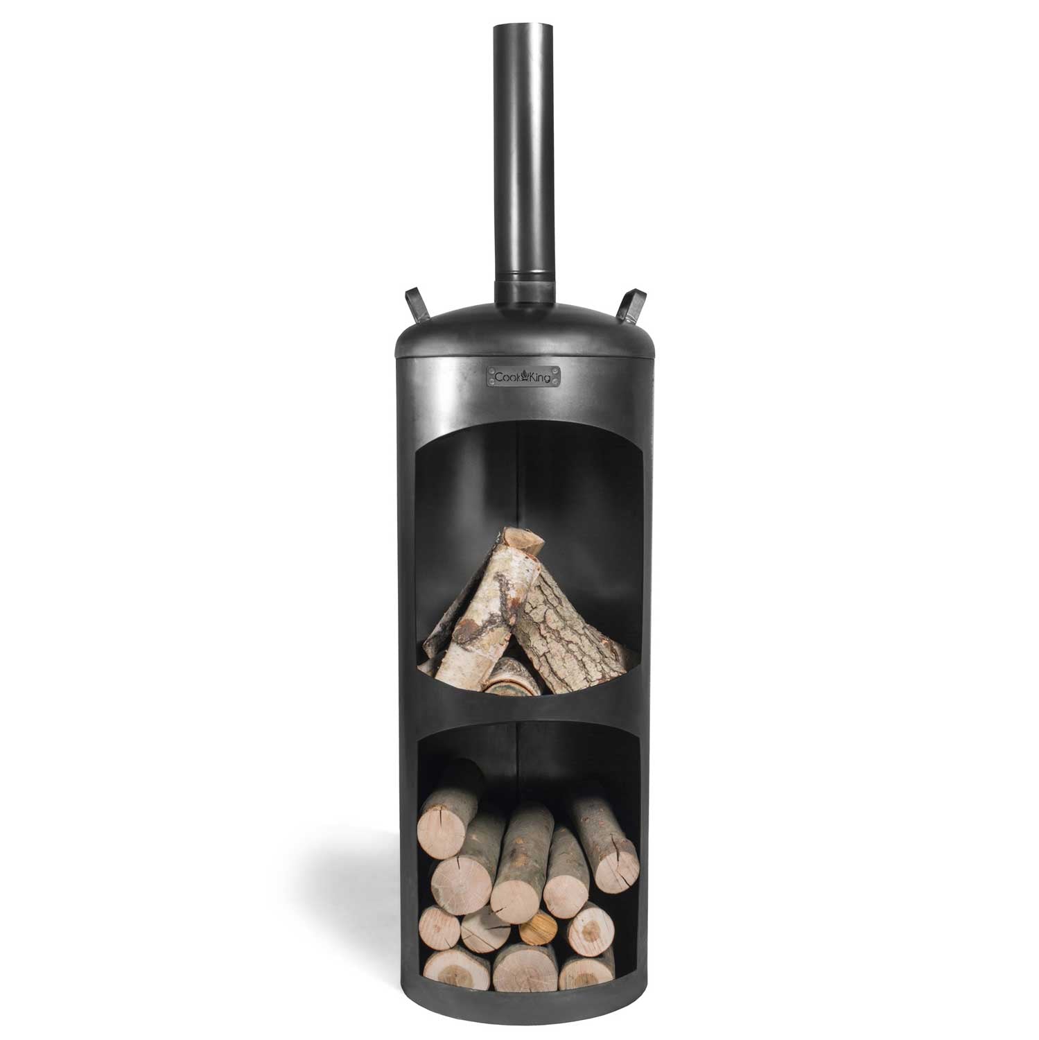 Gartenofen, Gartenkamin, dekorativer Gartenkamin mit FireView für Garten und Terrasse, Feuerresistenter, Cook King „FARO“, 5